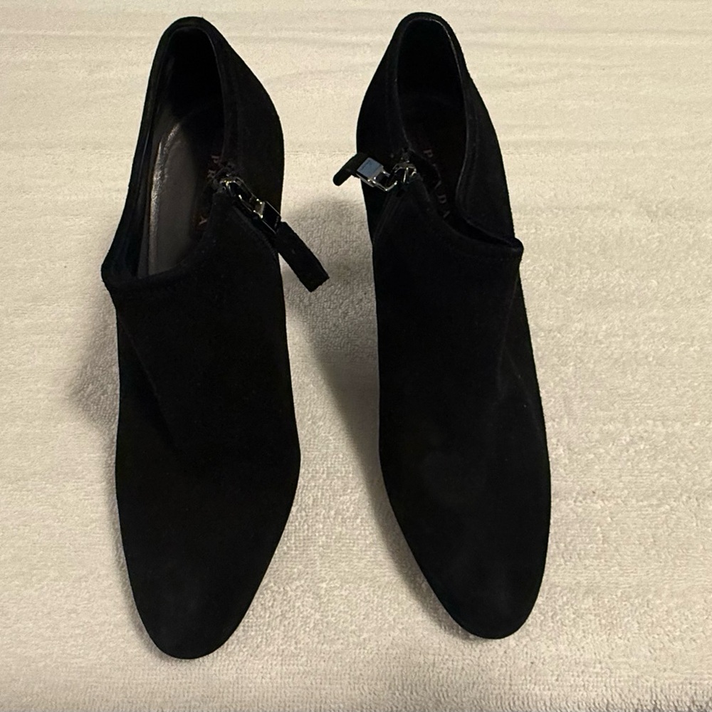 Prada Black Ankle Booties